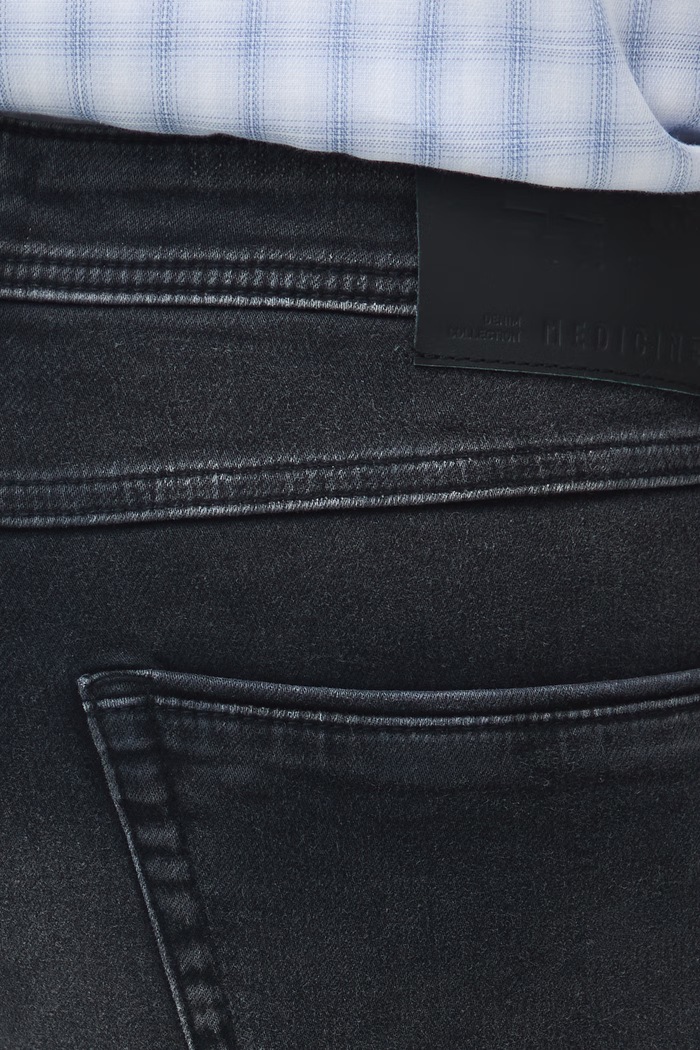 Jeansy slim fit męskie Medicine RW26-SJM400 czarny
