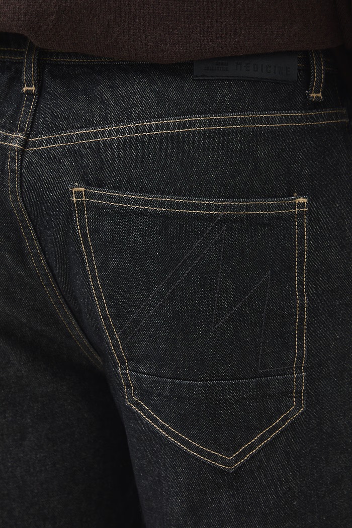 Jeansy loose męskie Medicine RW26-SJM404 czarny
