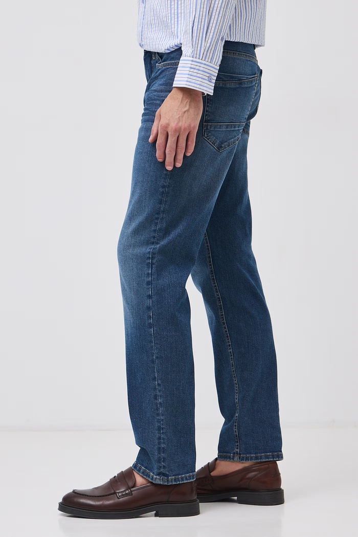 Jeansy slim fit męskie Medicine RW26-SJM604 niebieski