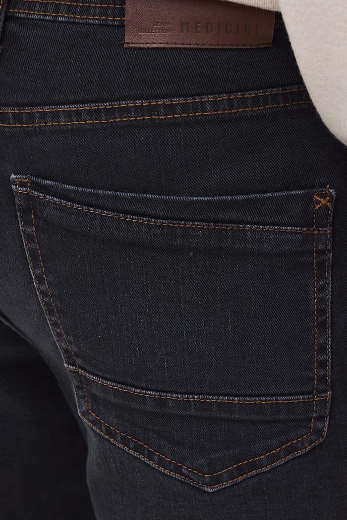 Jeansy slim fit męskie Medicine czarny RW26-SJM604