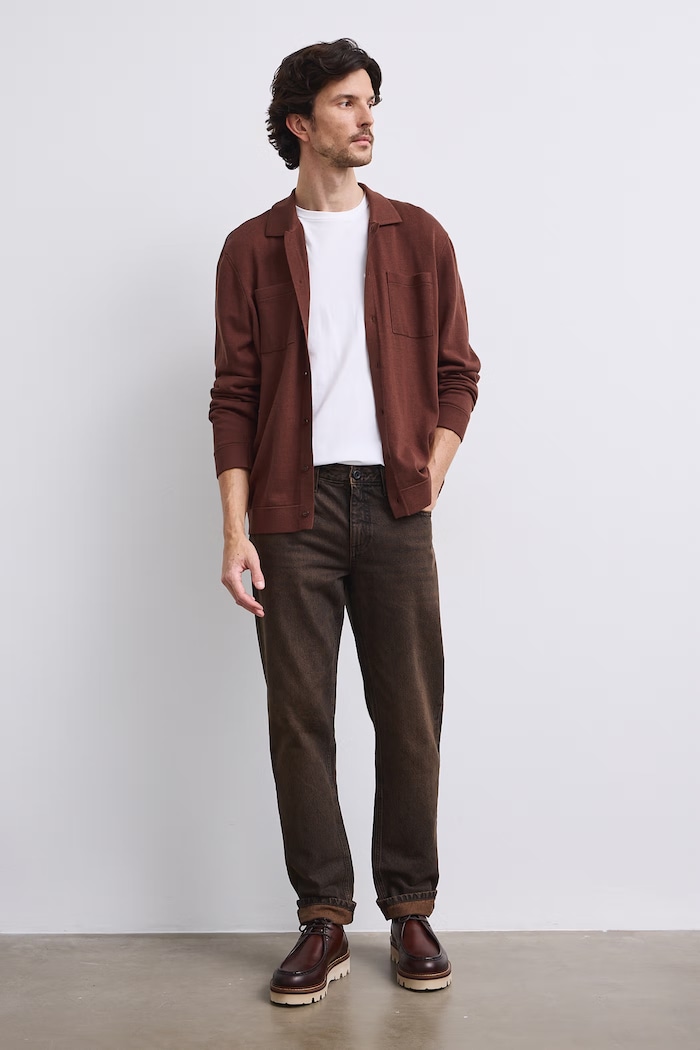 Medicine Jeansy regular męskie brązowy RW26-SJM605