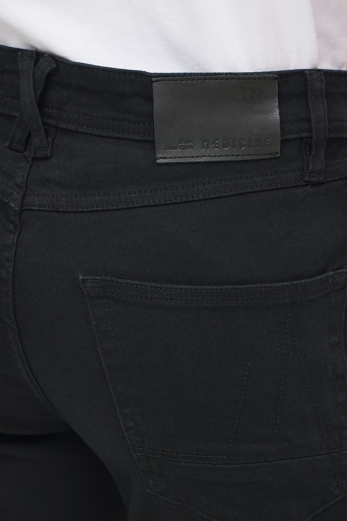 Jeansy slim fit męskie Medicine czarny RW26-SJM706