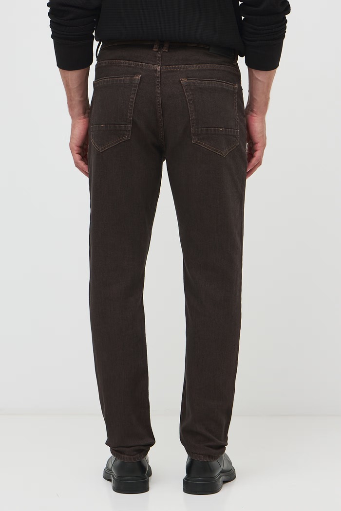 Jeansy tapered męskie Medicine RW26-SJM707 brązowy