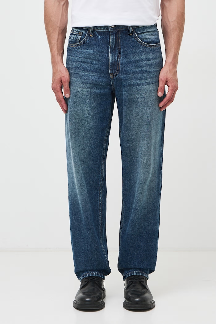 Medicine Jeansy loose męskie RW26-SJM708 niebieski RW26