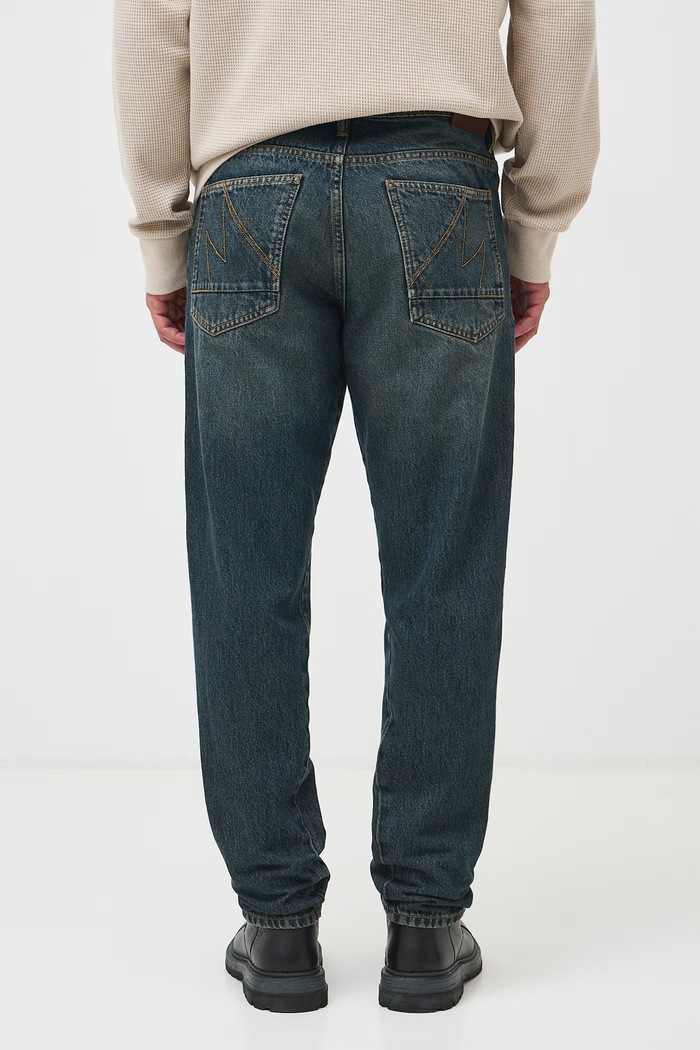 Jeansy tapered męskie Medicine RW26-SJM709 granatowy