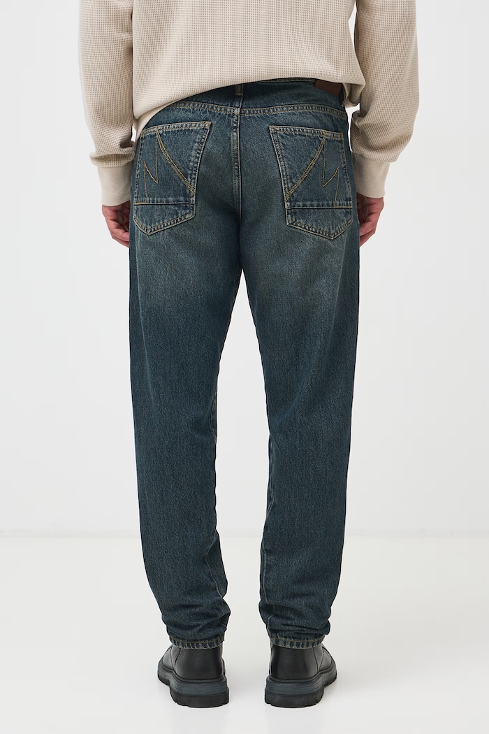 Jeansy tapered męskie Medicine RW26-SJM709 granatowy