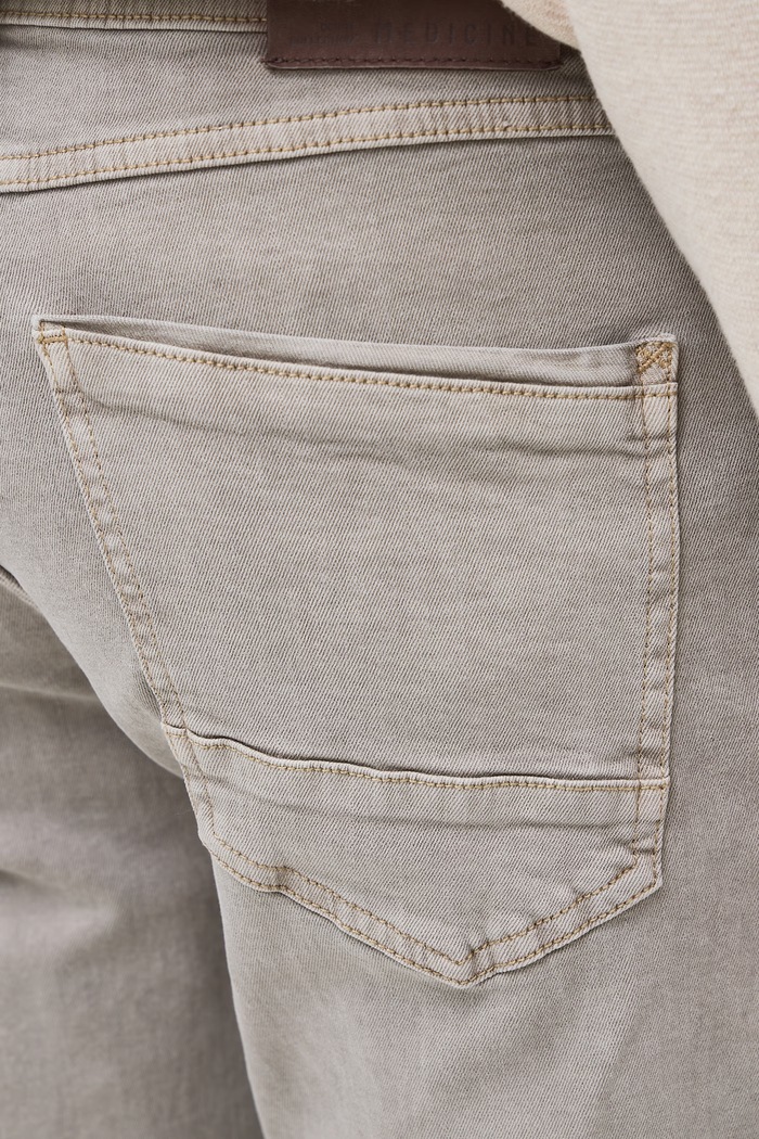 Jeansy slim fit męskie Medicine beżowy RW26-SJM804
