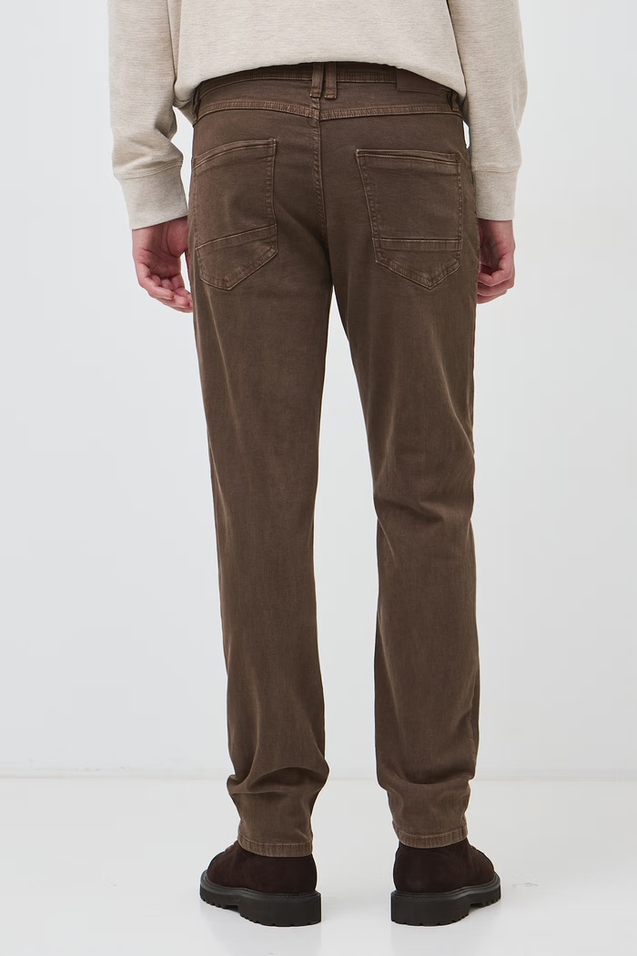 Jeansy slim fit męskie Medicine RW26-SJM804 brązowy