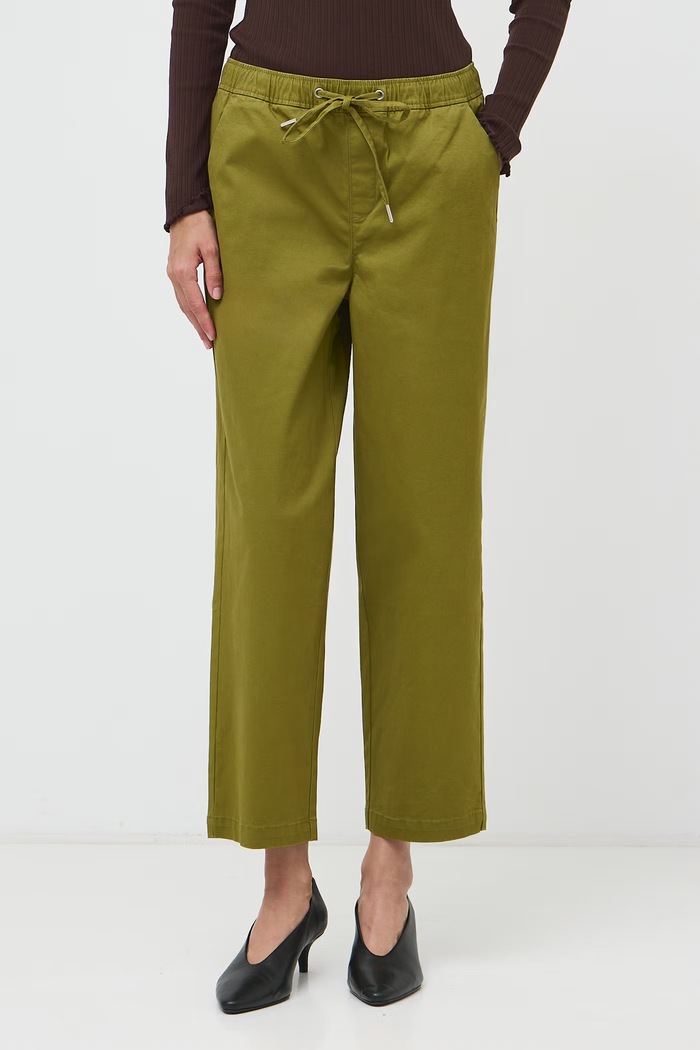 Medicine Pantaloni chinos pentru femei din bumbac cu elastan RW26-SPD010 verde RW26