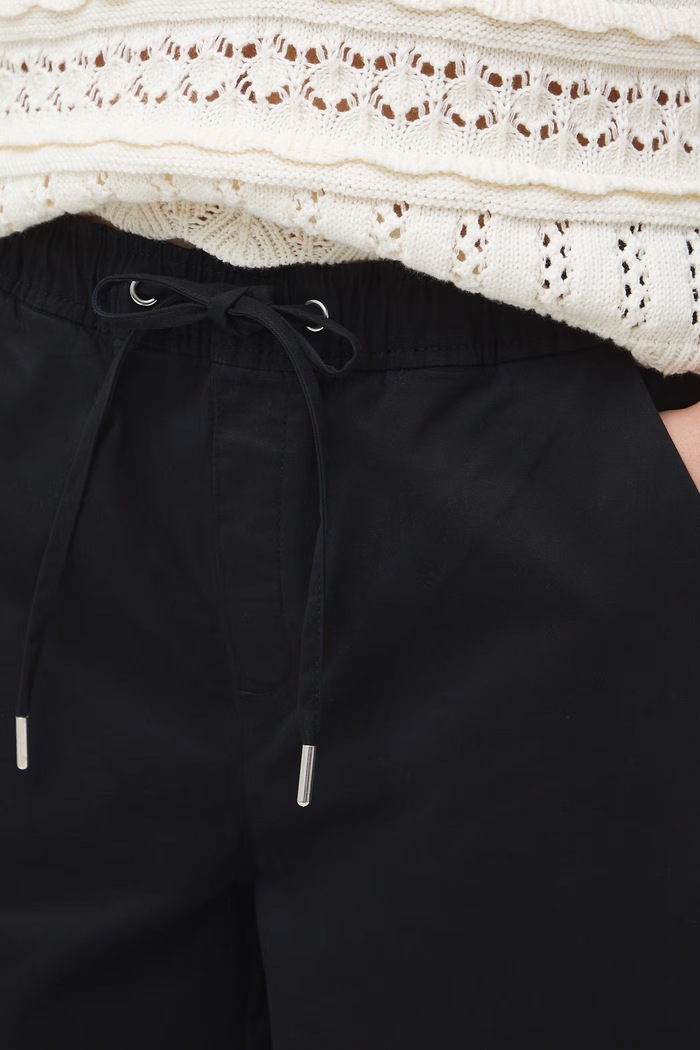 Medicine spodnie chinos damskie bawełniane z elastanem czarny RW26-SPD010