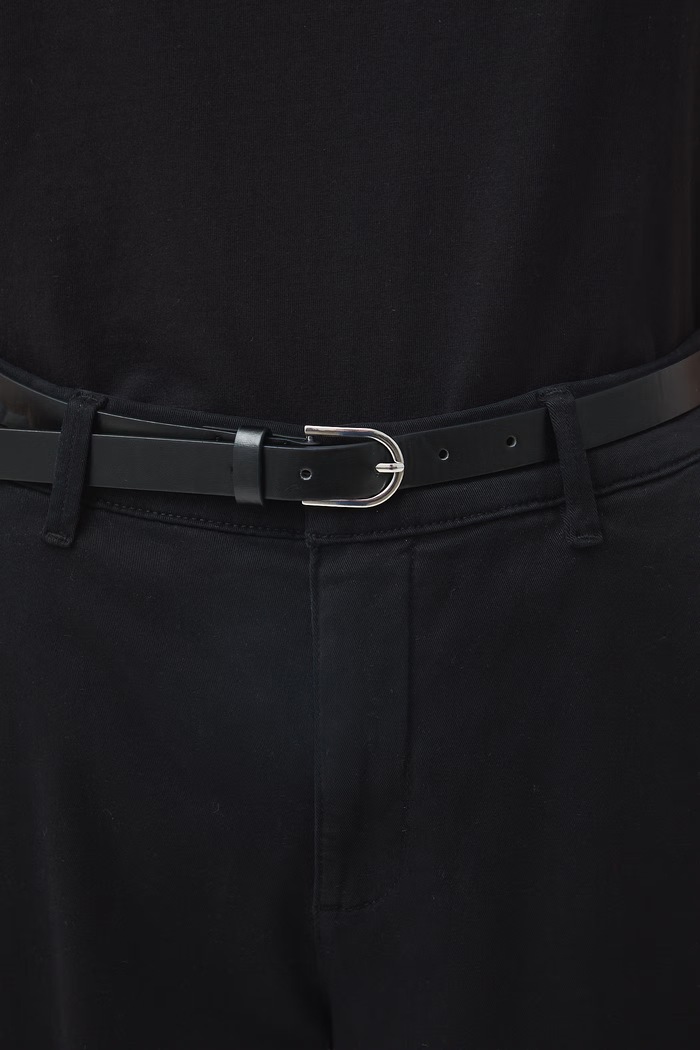 Medicine spodnie chinos damskie bawełniane z elastanem czarny RW26-SPD040