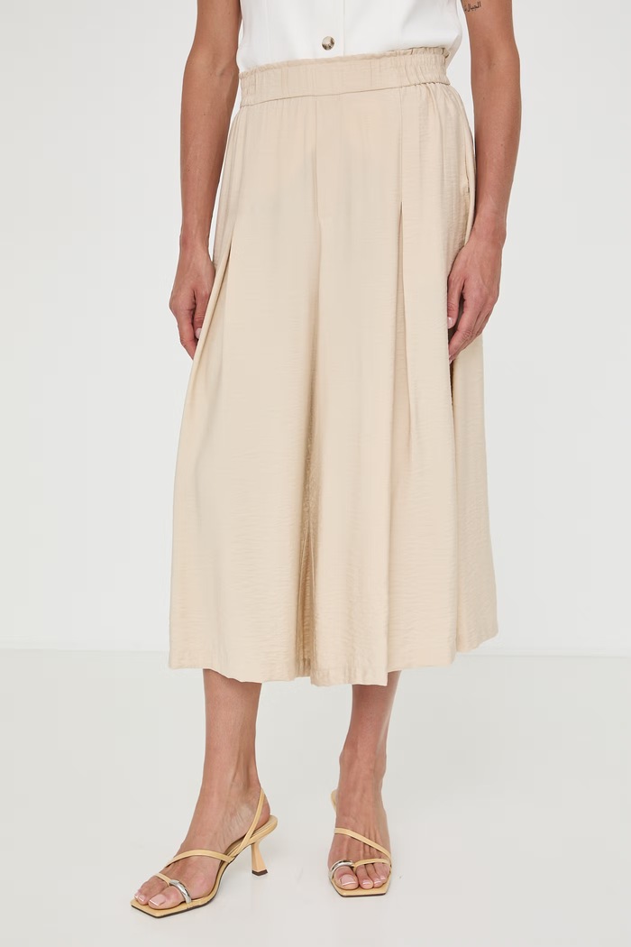 Medicine spodnie culottes damskie z wiskozą RW26-SPD100 beżowy RW26