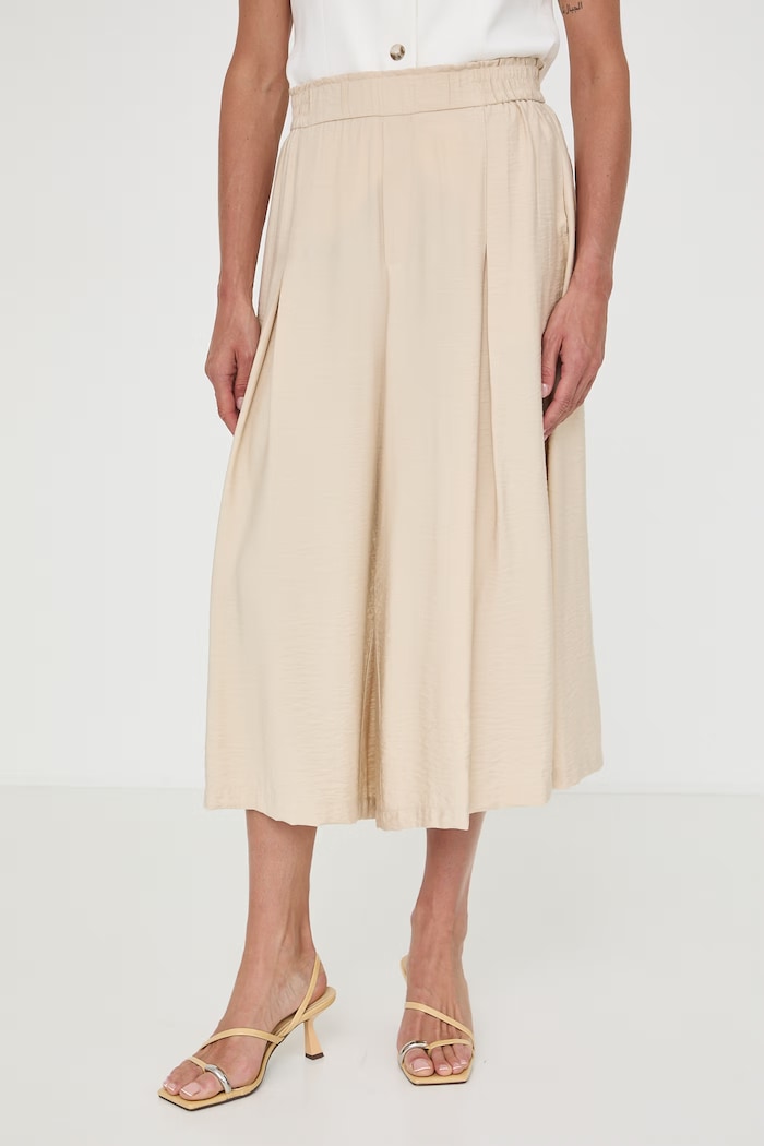 Medicine spodnie culottes damskie z wiskozą RW26-SPD100 beżowy RW26