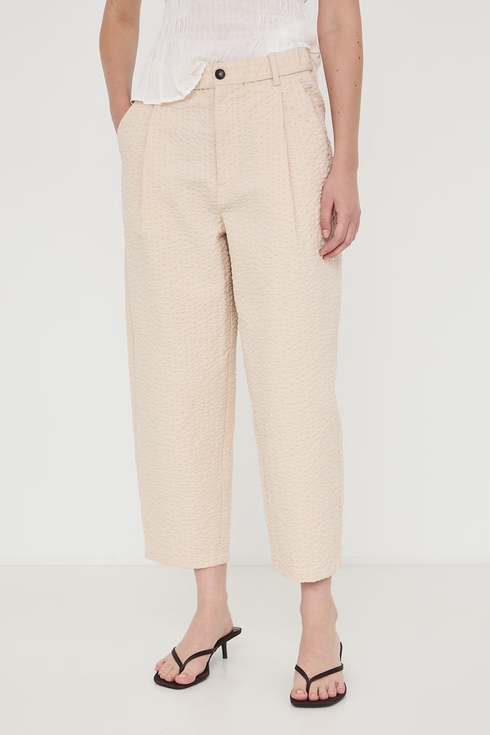 Spodnie chinos damskie bawełniane RW26-SPD103 beżowy RW26