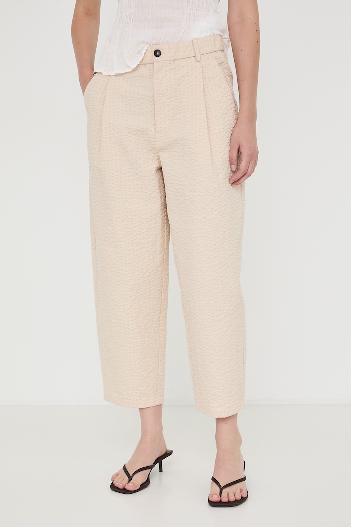 Spodnie chinos damskie bawełniane RW26-SPD103 beżowy RW26