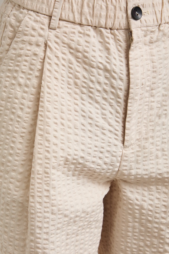 Spodnie chinos damskie bawełniane beżowy RW26-SPD103