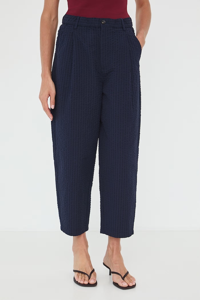 Spodnie chinos damskie bawełniane RW26-SPD103 granatowy RW26