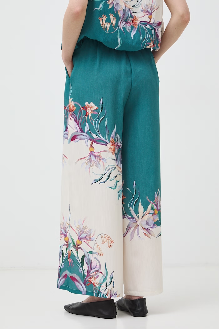 Odzież Medicine spodnie culottes damskie z wiskozą RW26-SPD202 multicolor