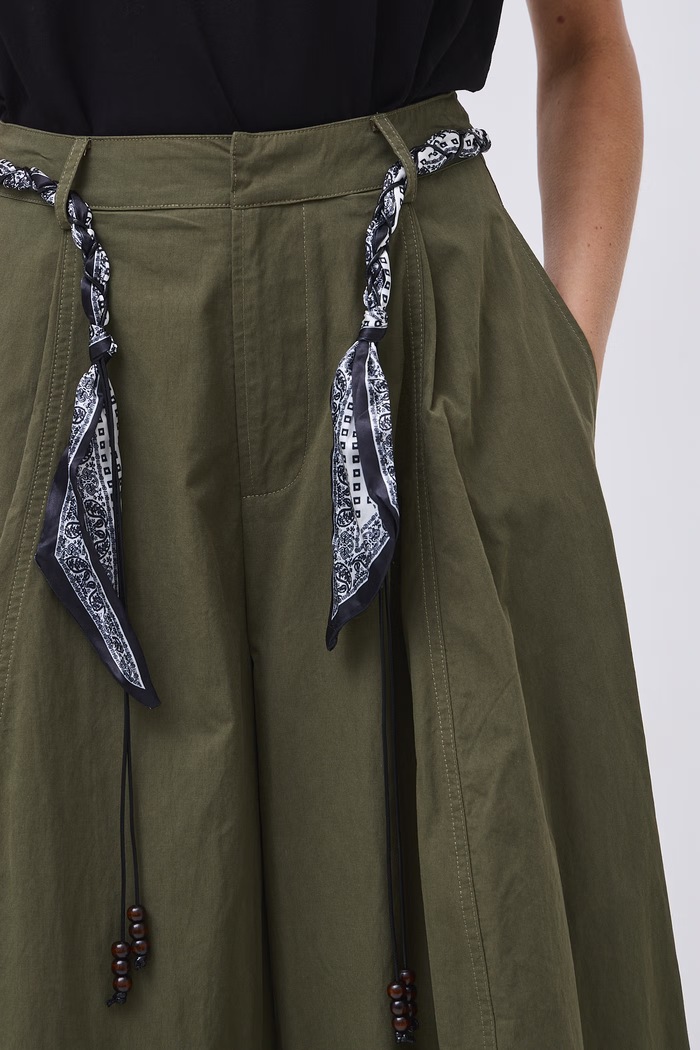 Spodnie slouchy damskie z bawełną Medicine zielony RW26-SPD390