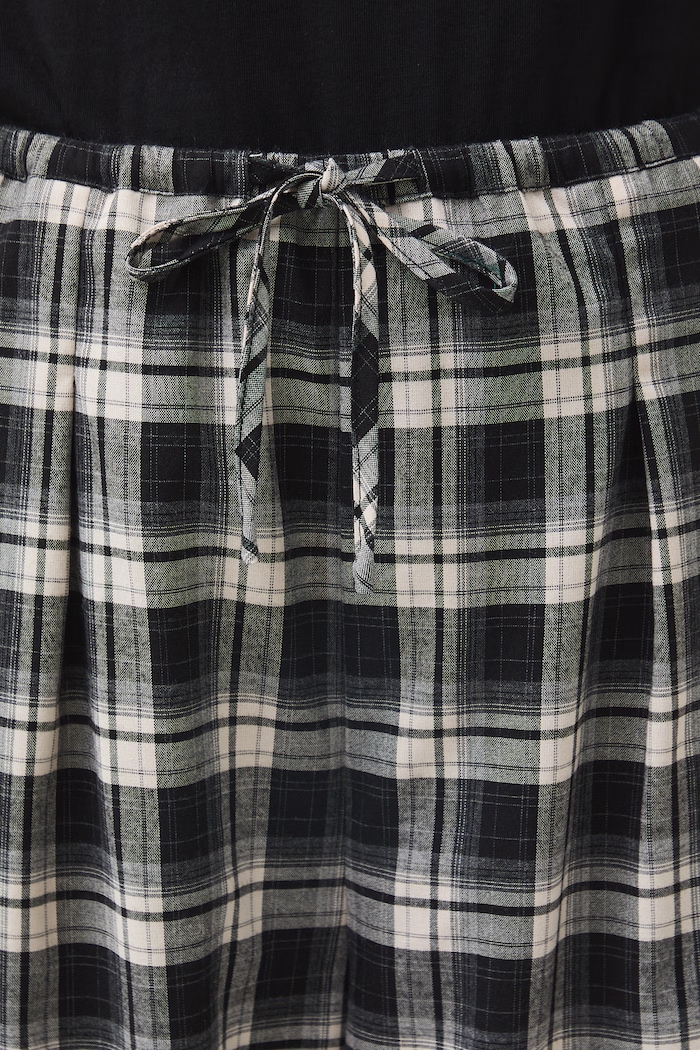 Nohavice dámske regular waist s kockovaným vzorom RW26-SPD404 viacfarebná