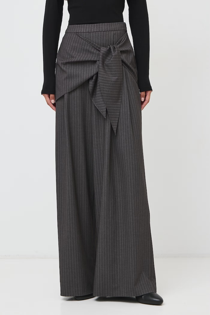 Medicine Spodnie wide leg damskie RW26-SPD490 szary RW26