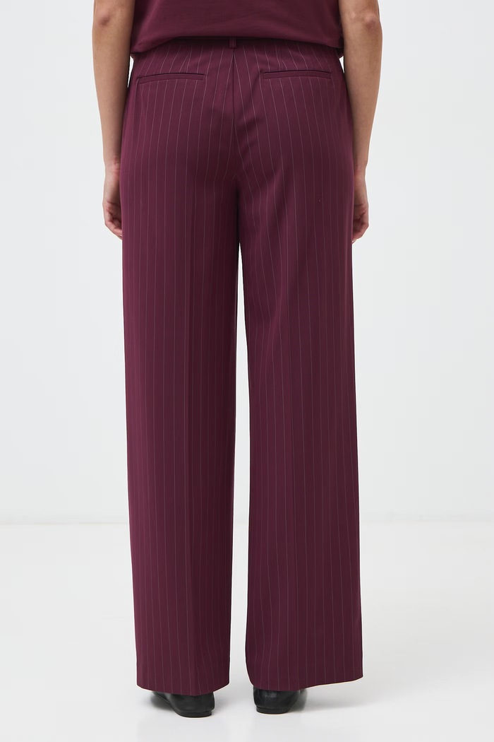 Spodnie wide leg damskie z dodatkiem wełny Medicine RW26-SPD503 brązowy