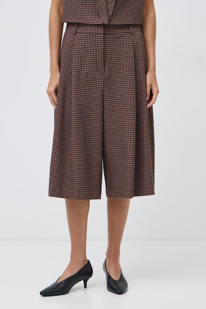 Medicine Spodnie culottes damskie z wiskozą RW26-SPD504 multicolor RW26