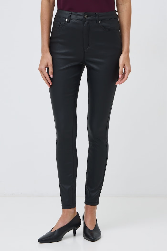 Medicine Spodnie skinny damskie woskowane RW26-SPD505 czarny RW26