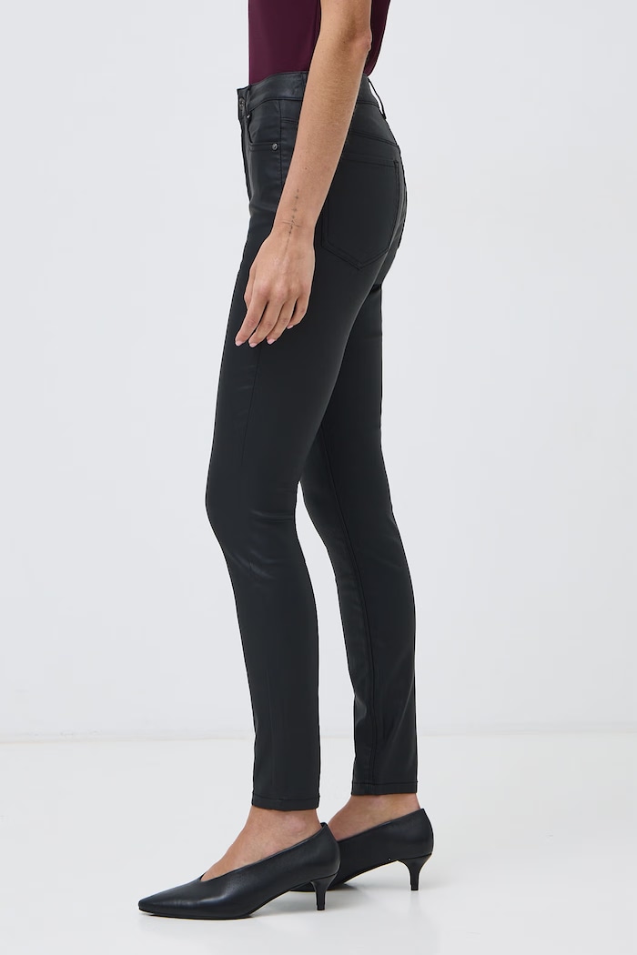 Spodnie skinny damskie woskowane Medicine RW26-SPD505 czarny