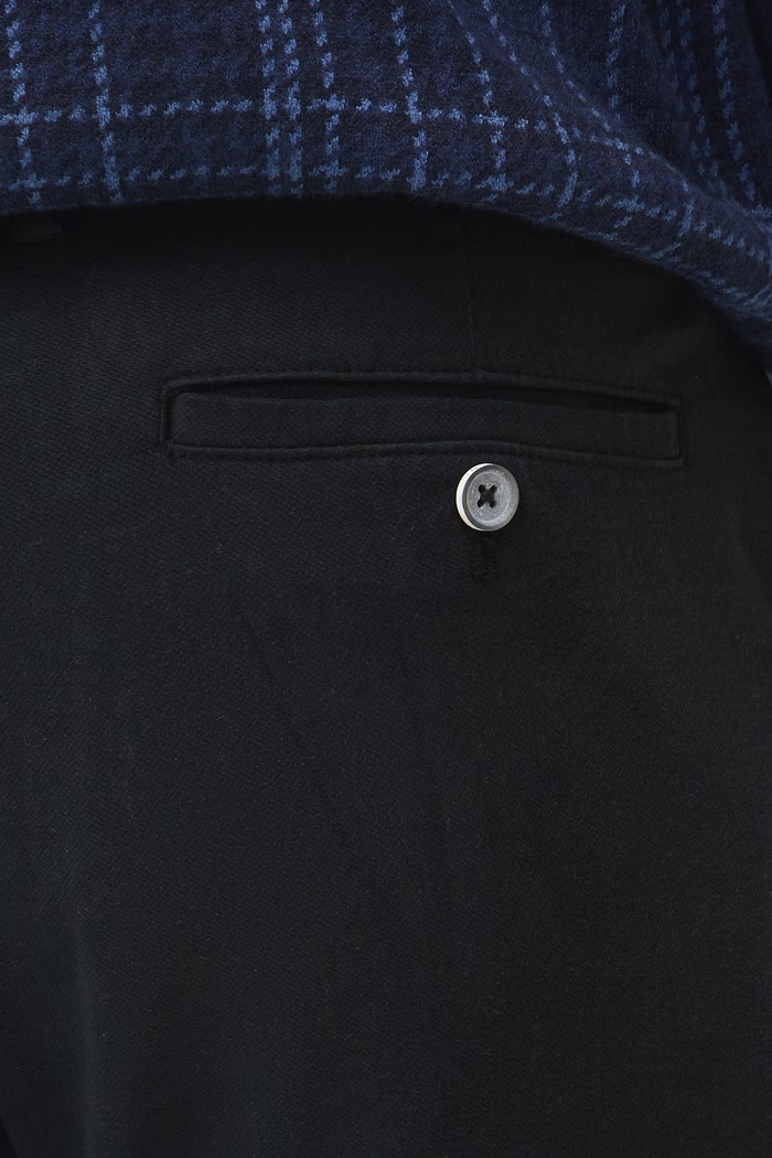 Spodnie chinos męskie z bawełną czarny RW26-SPM041