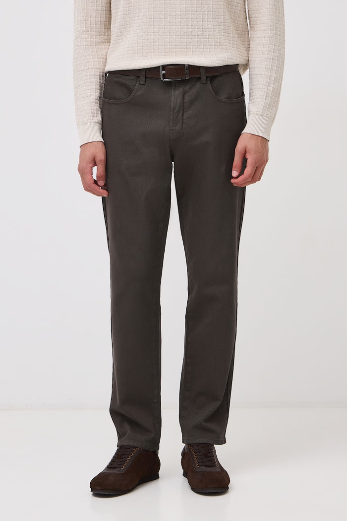 Medicine Spodnie chinos męskie RW26-SPM051 brązowy RW26
