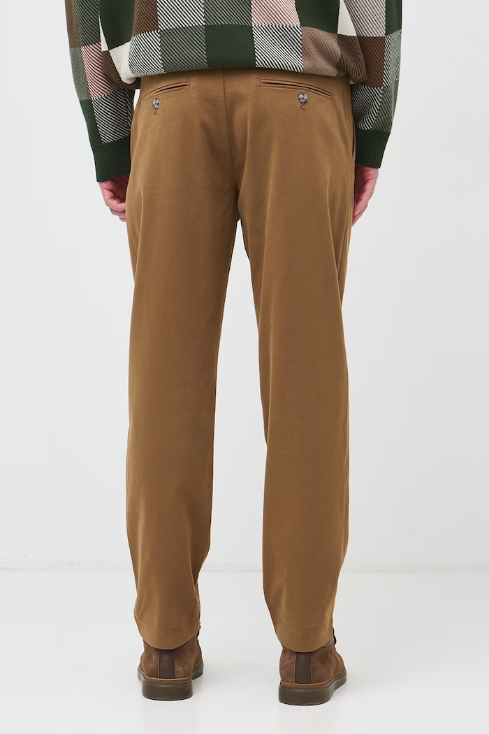 Spodnie chinos męskie z bawełną Medicine RW26-SPM805 brązowy
