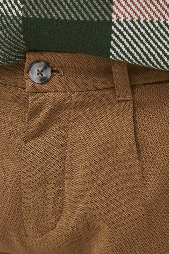 Spodnie chinos męskie z bawełną Medicine brązowy RW26-SPM805