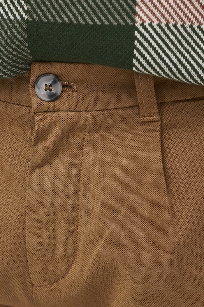 Spodnie chinos męskie z bawełną Medicine brązowy RW26-SPM805
