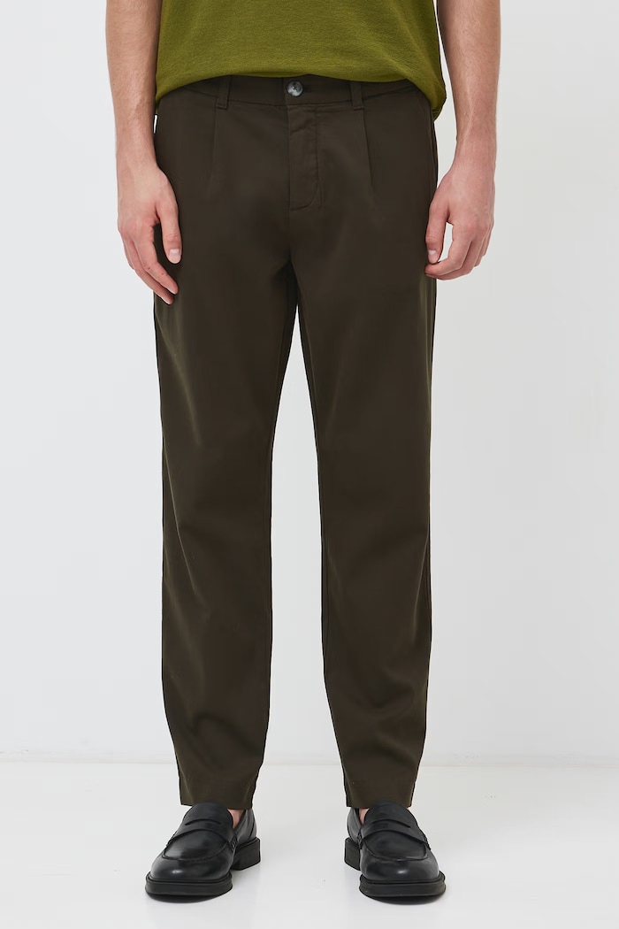 Medicine Spodnie chinos męskie z bawełną RW26-SPM805 zielony RW26