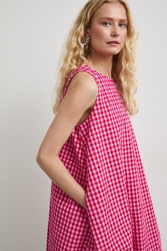 Medicine sukienka oversize z bawełną multicolor RW26-SUD103