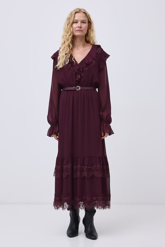 Medicine Sukienka RW26-SUD506 bordowy RW26