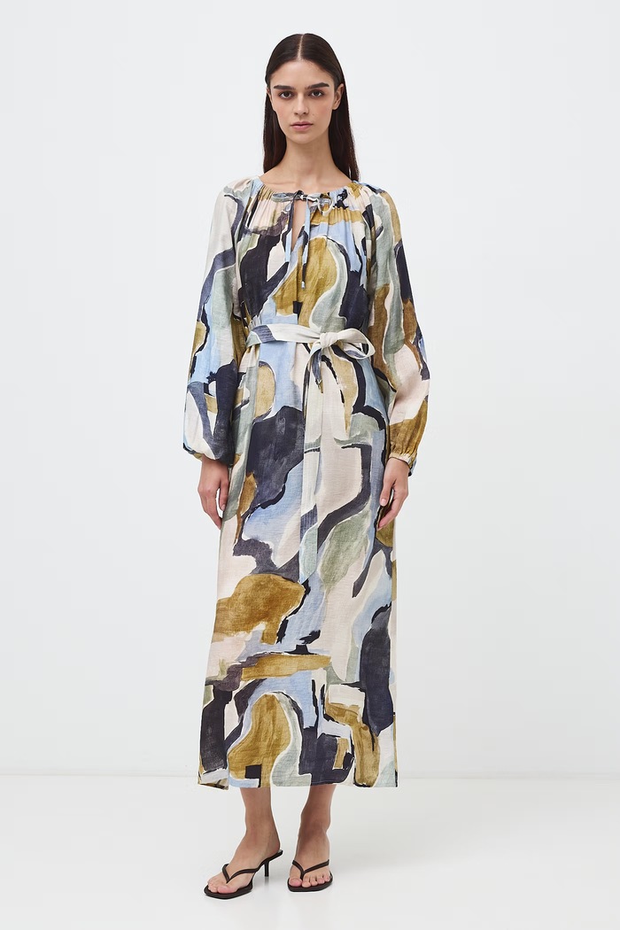 Medicine Sukienka rozkloszowana z wiskozą RW26-SUD594 multicolor RW26