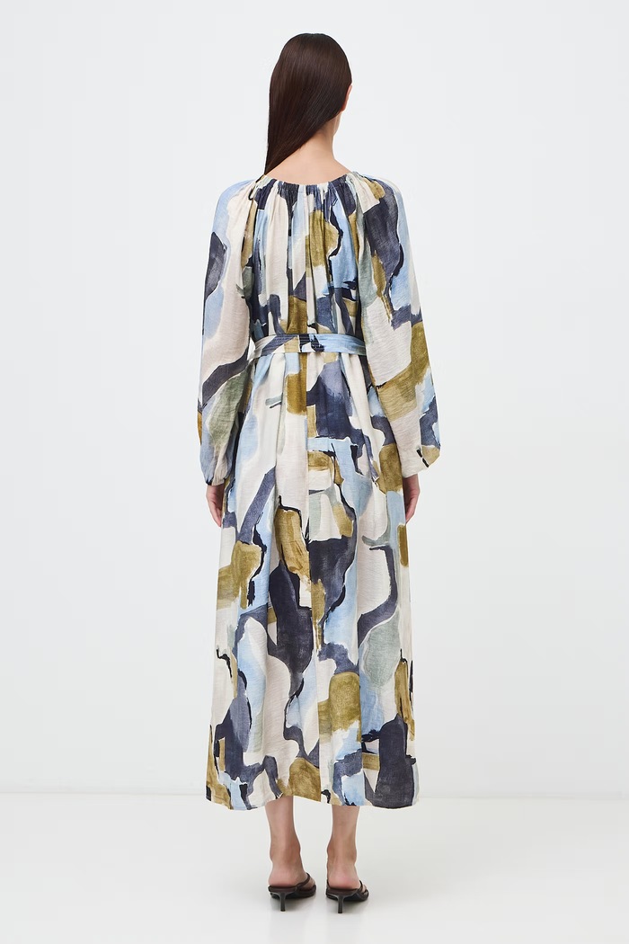 Sukienka rozkloszowana z wiskozą Medicine RW26-SUD594 multicolor