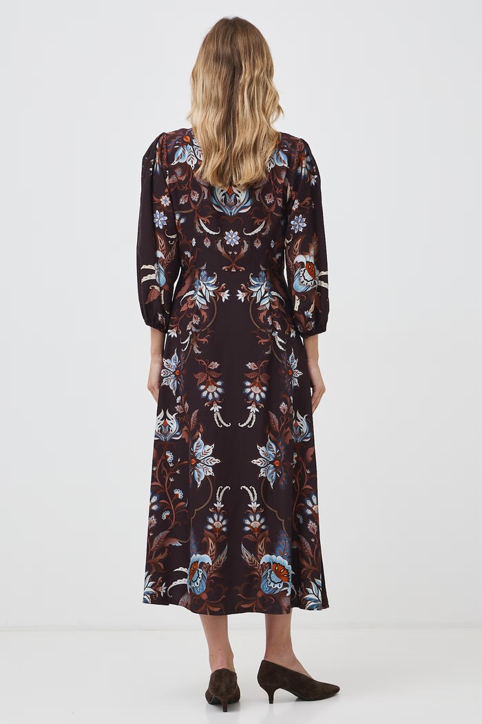 Sukienka rozkloszowana z wiskozą Medicine RW26-SUD600 multicolor