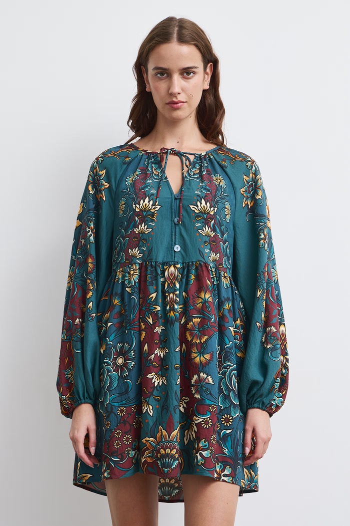 Medicine Sukienka rozkloszowana z wiskozą RW26-SUD806 multicolor RW26