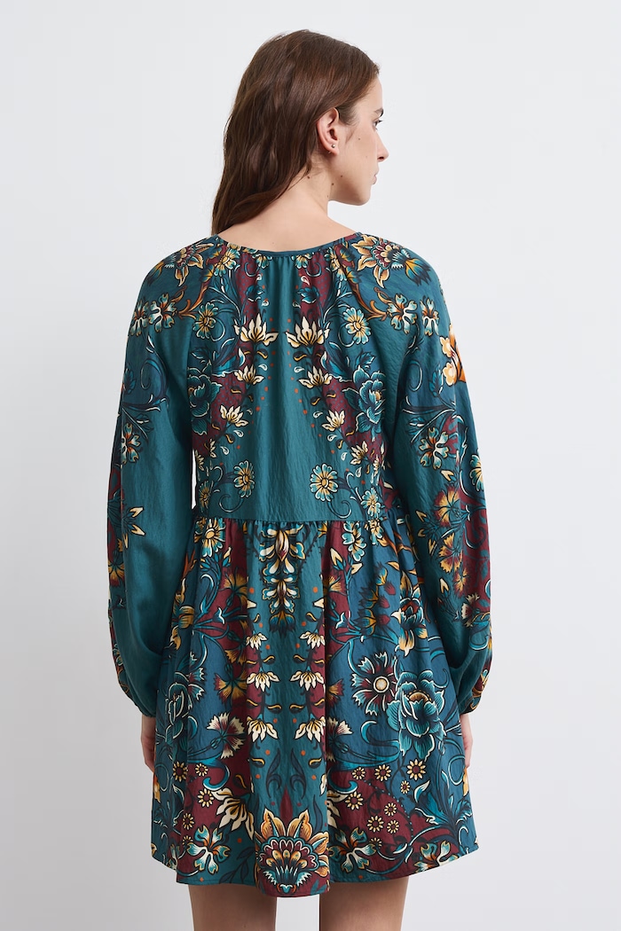 Sukienka rozkloszowana z wiskozą Medicine RW26-SUD806 multicolor