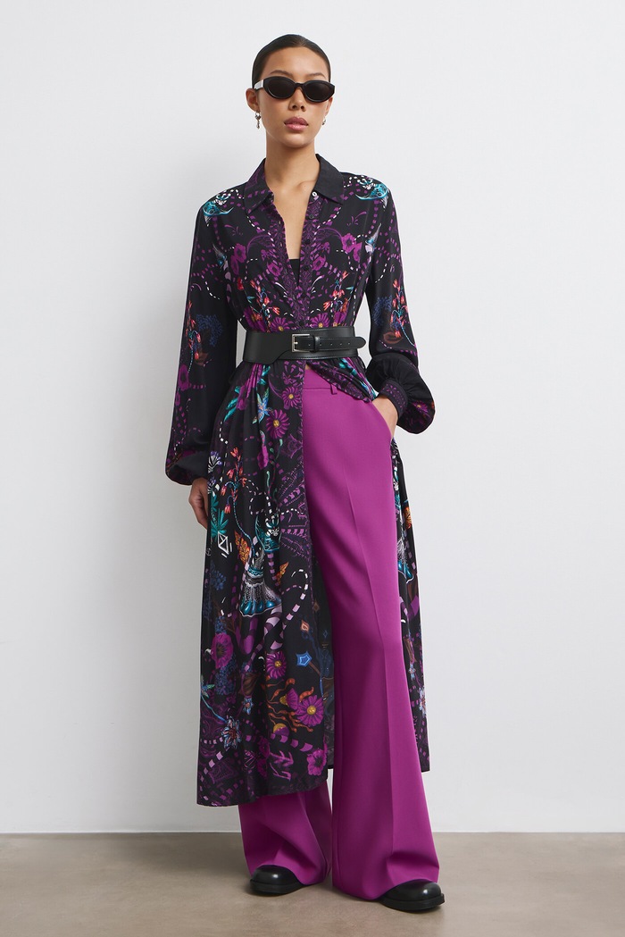 Medicine Sukienka koszulowa z wiskozy multicolor RW26-SUD851