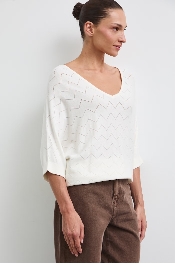 Medicine sweter damski z wiskozą RW26-SWD010 beżowy RW26