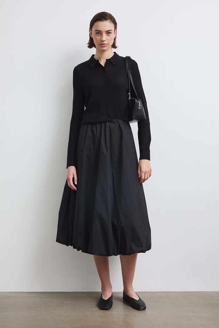 Sweter damski z wiskozą czarny RW26-SWD041