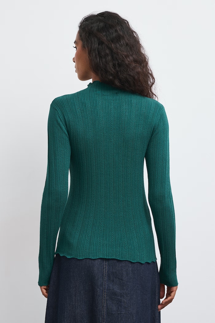 Sweter damski z wiskozą Medicine RW26-SWD050 turkusowy