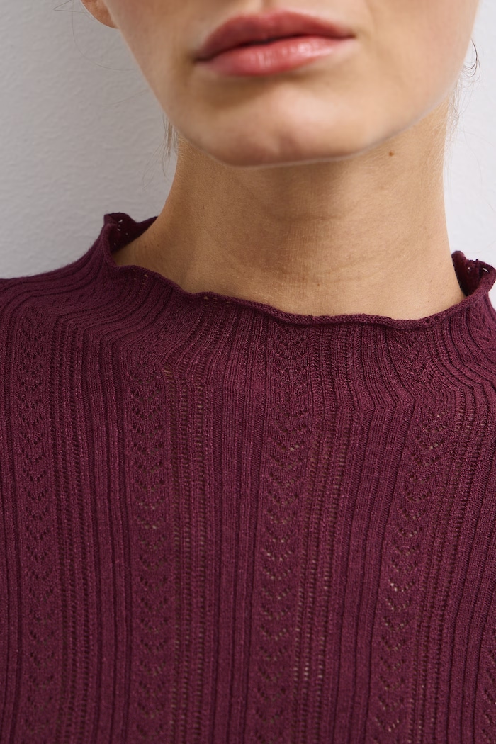 Sweter damski z wiskozą ażurowy RW26-SWD050