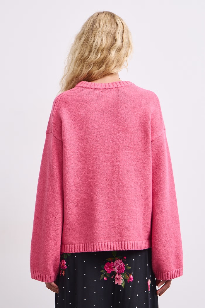 Odzież Medicine Sweter damski z bawełną RW26-SWD055 różowy