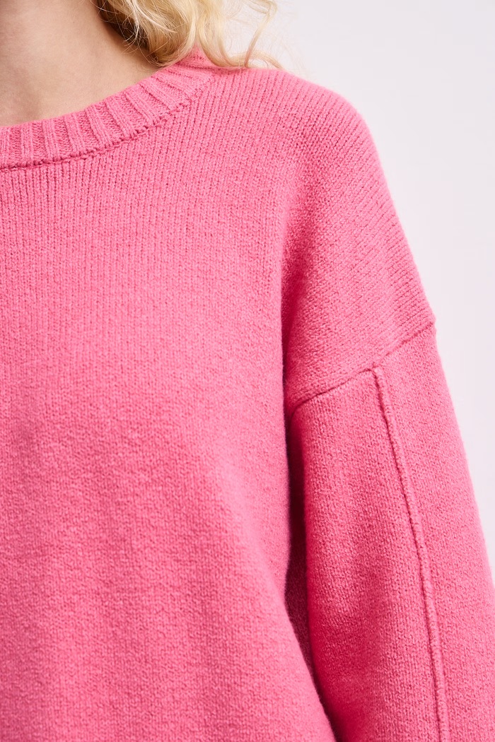 Sweter damski z bawełną Medicine RW26-SWD055 różowy