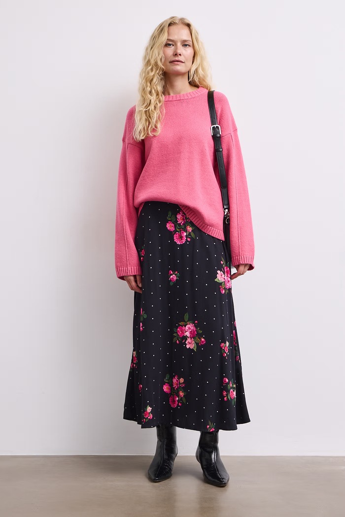 Sweter damski z bawełną Medicine różowy RW26-SWD055